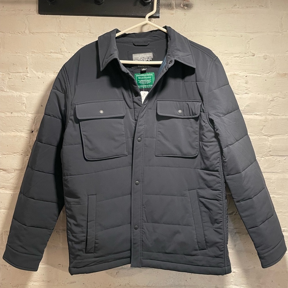 JCREW Primaloft insulated overshirt sz M BNWT